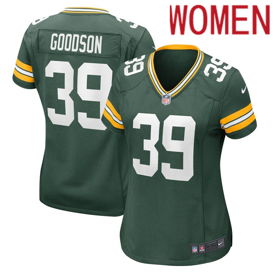 Women Green Bay Packers #39 Tyler Goodson Nike Green Game Player NFL Jersey